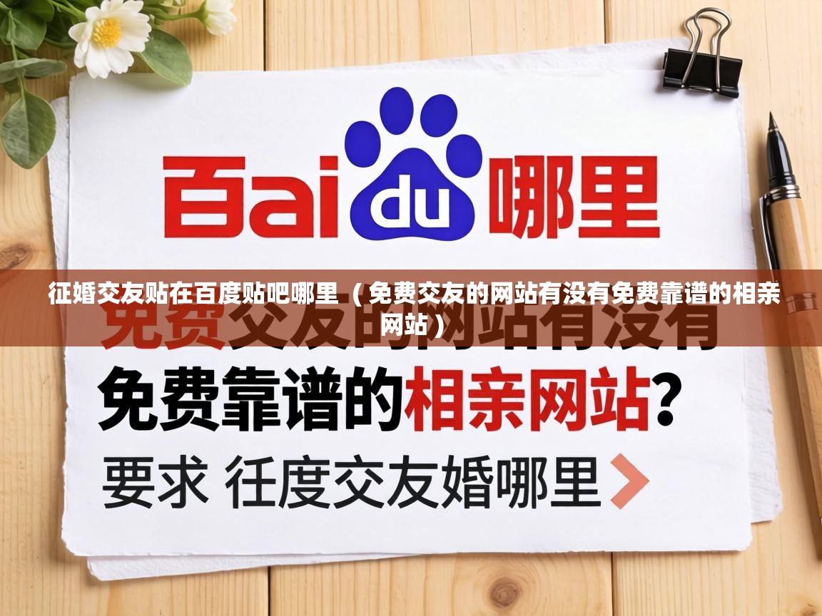  征婚交友贴在百度贴吧哪里  ( 免费交友的网站有没有免费靠谱的相亲网站 )