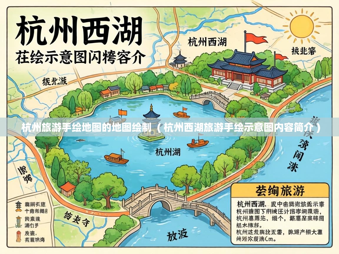  杭州旅游手绘地图的地图绘制  ( 杭州西湖旅游手绘示意图内容简介 )
