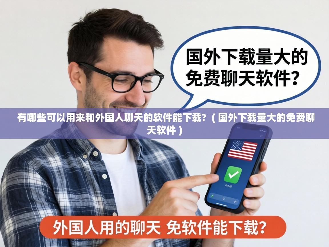  有哪些可以用来和外国人聊天的软件能下载?  ( 国外下载量大的免费聊天软件 )