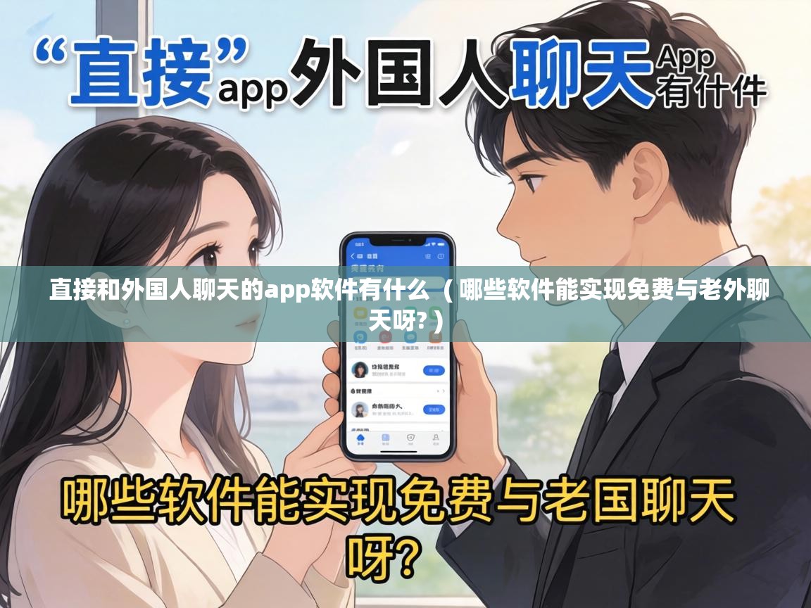  直接和外国人聊天的app软件有什么  ( 哪些软件能实现免费与老外聊天呀? )