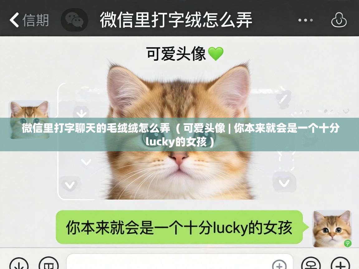  微信里打字聊天的毛绒绒怎么弄  ( 可爱头像 | 你本来就会是一个十分lucky的女孩 )
