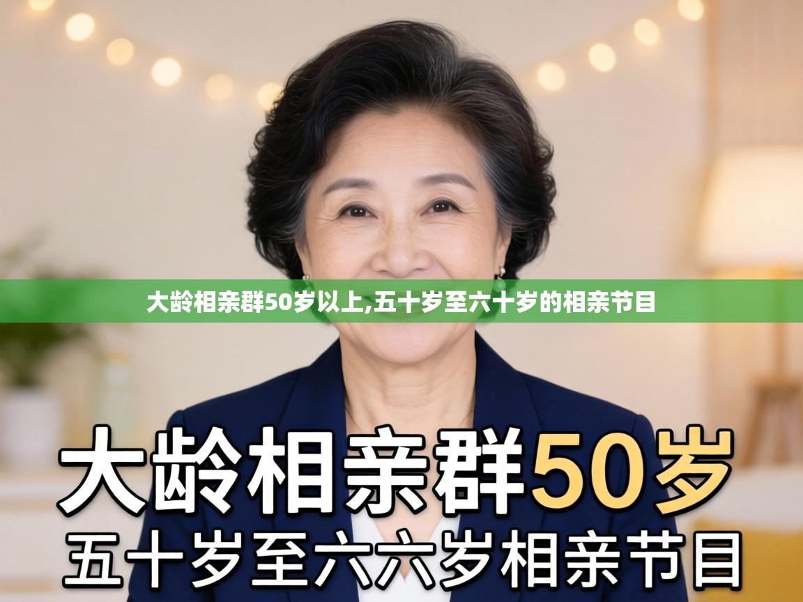  大龄相亲群50岁以上,五十岁至六十岁的相亲节目 