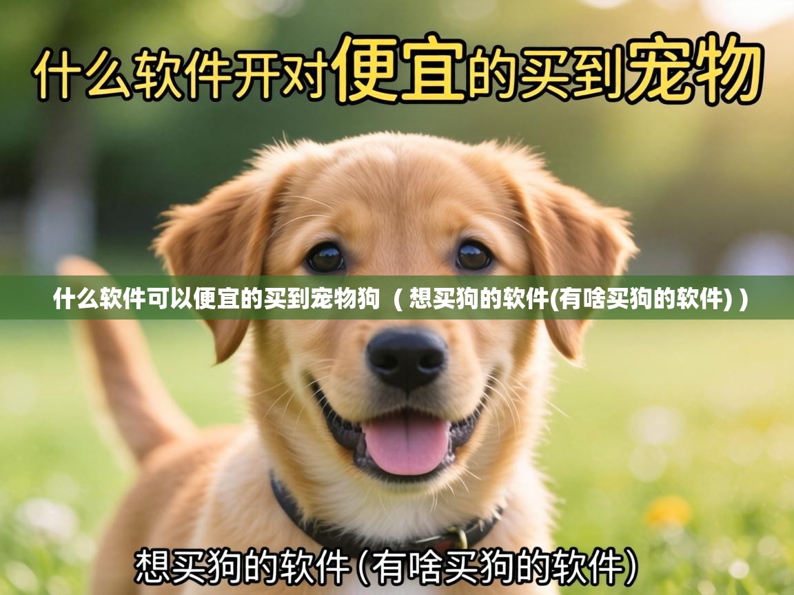  什么软件可以便宜的买到宠物狗  ( 想买狗的软件(有啥买狗的软件) )