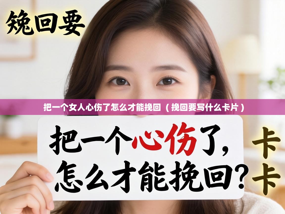  把一个女人心伤了怎么才能挽回  ( 挽回要写什么卡片 )