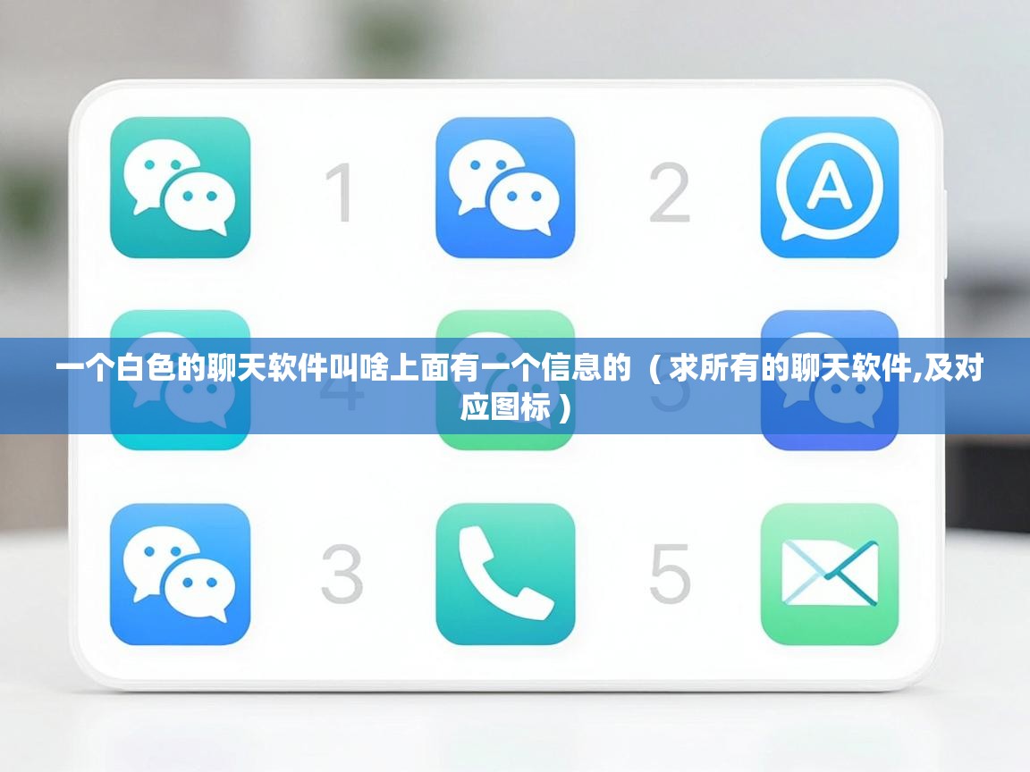  一个白色的聊天软件叫啥上面有一个信息的  ( 求所有的聊天软件,及对应图标 )