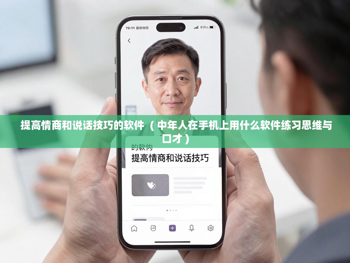  提高情商和说话技巧的软件  ( 中年人在手机上用什么软件练习思维与口才 )