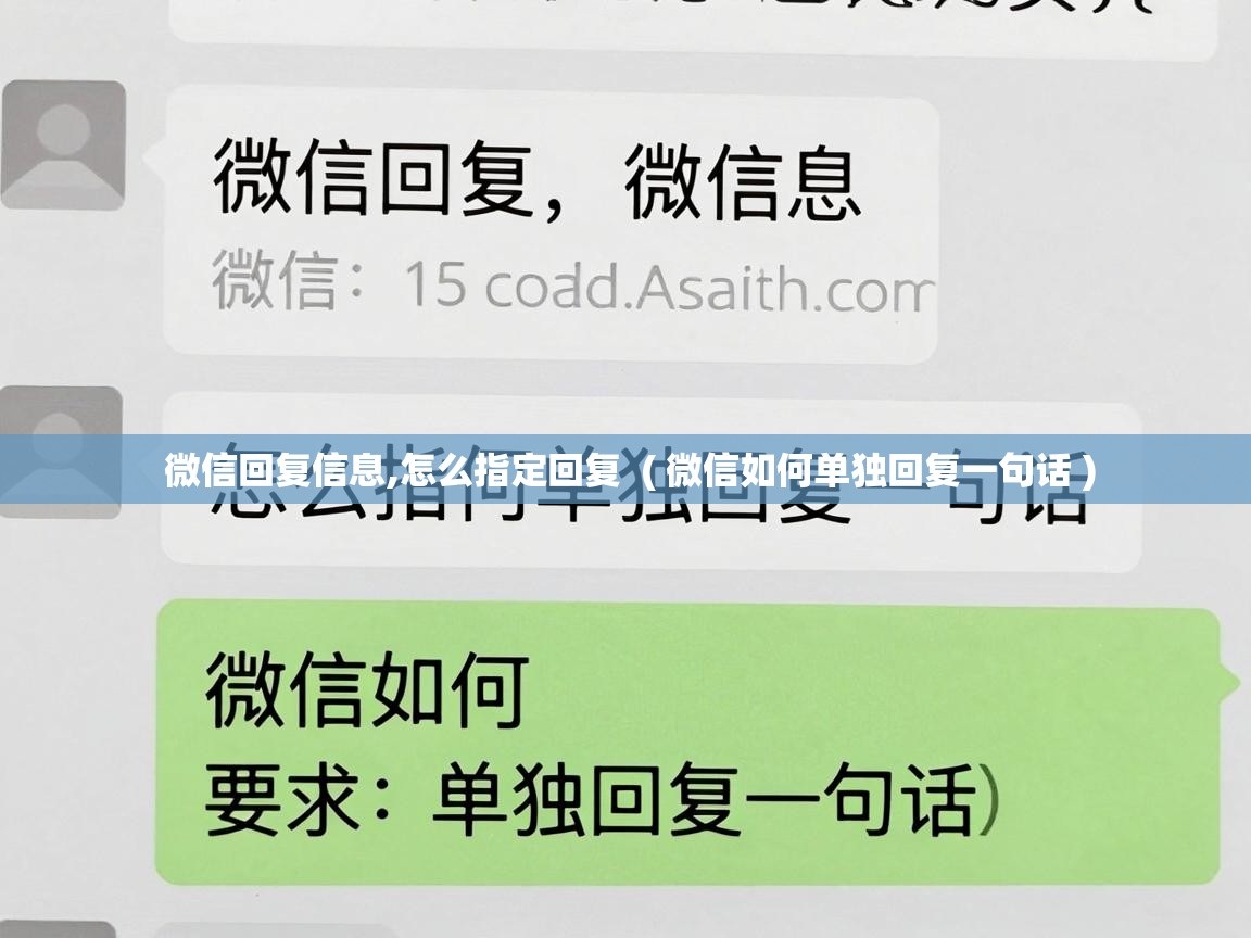  微信回复信息,怎么指定回复  ( 微信如何单独回复一句话 )