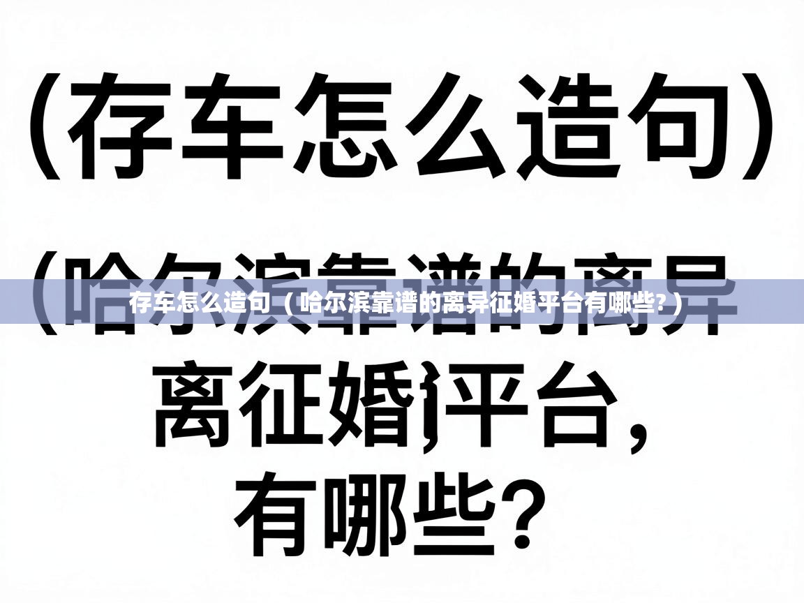 存车怎么造句  ( 哈尔滨靠谱的离异征婚平台有哪些? )
