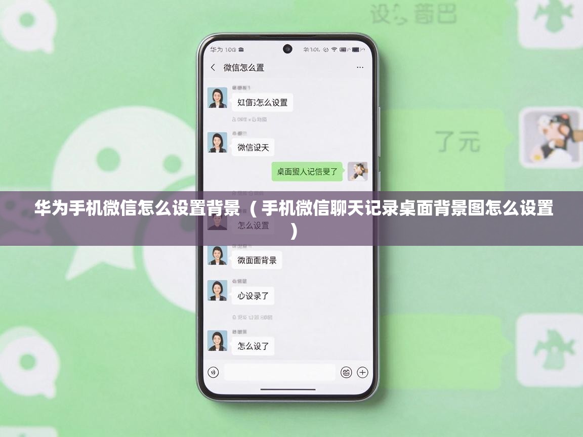  华为手机微信怎么设置背景  ( 手机微信聊天记录桌面背景图怎么设置 )