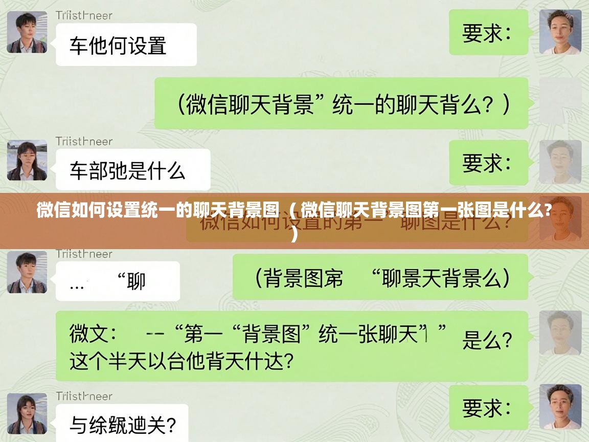  微信如何设置统一的聊天背景图  ( 微信聊天背景图第一张图是什么? )