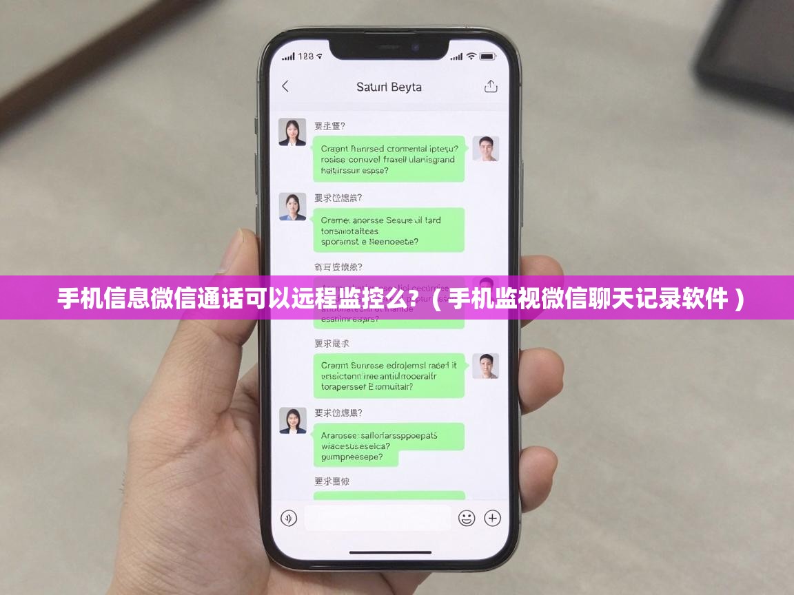  手机信息微信通话可以远程监控么?  ( 手机监视微信聊天记录软件 )