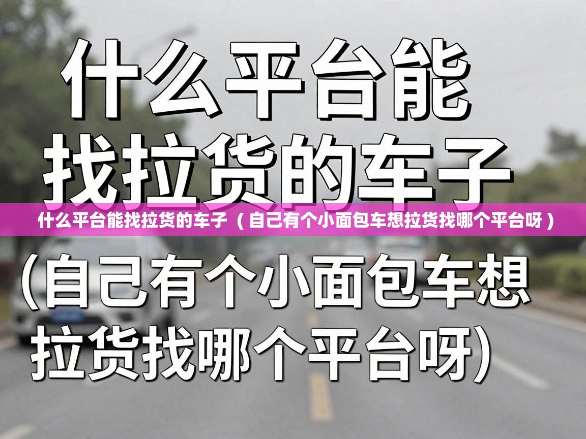  什么平台能找拉货的车子  ( 自己有个小面包车想拉货找哪个平台呀 )