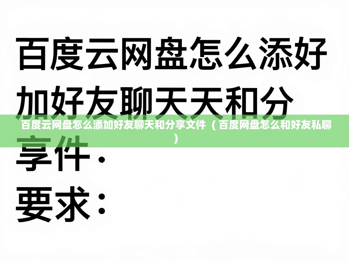  百度云网盘怎么添加好友聊天和分享文件  ( 百度网盘怎么和好友私聊 )