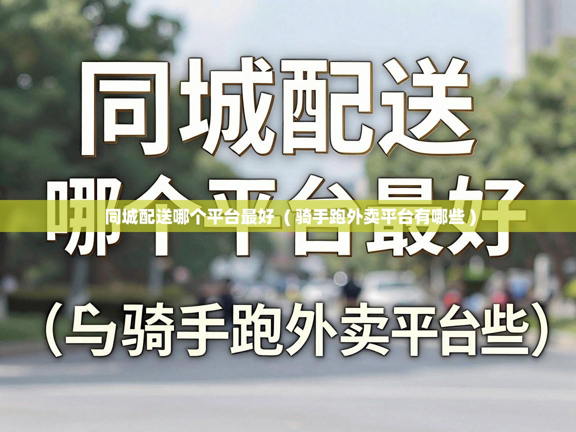  同城配送哪个平台最好  ( 骑手跑外卖平台有哪些 )