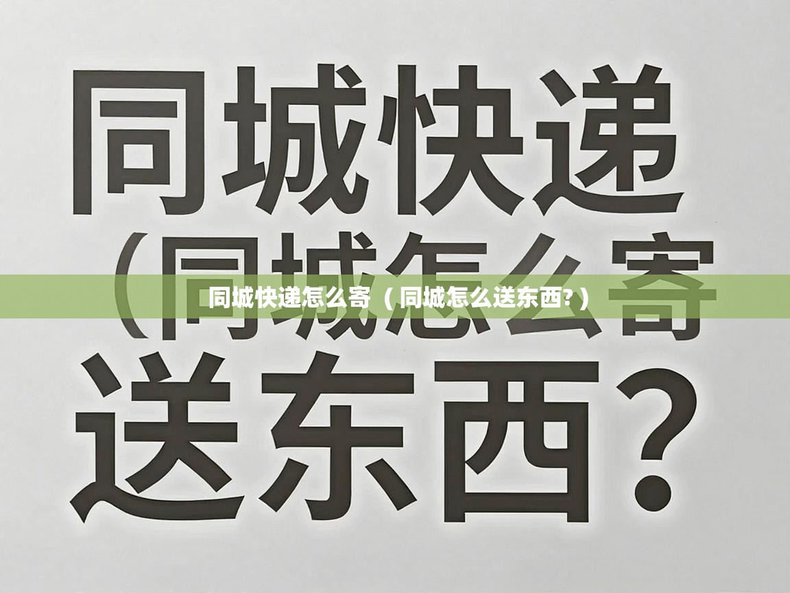  同城快递怎么寄  ( 同城怎么送东西? )