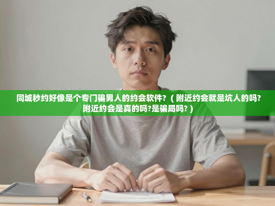  同城秒约好像是个专门骗男人的约会软件?  ( 附近约会就是坑人的吗?附近约会是真的吗?是骗局吗? )