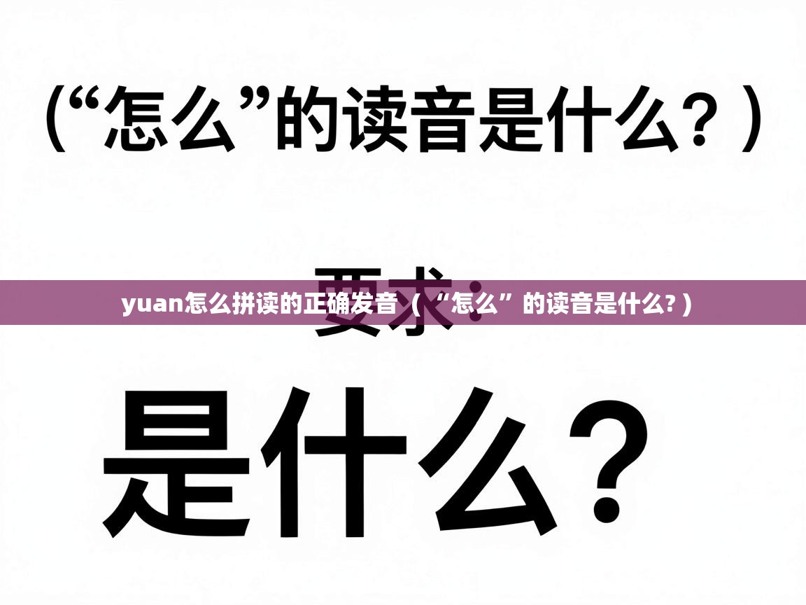  yuan怎么拼读的正确发音  ( “怎么”的读音是什么? )