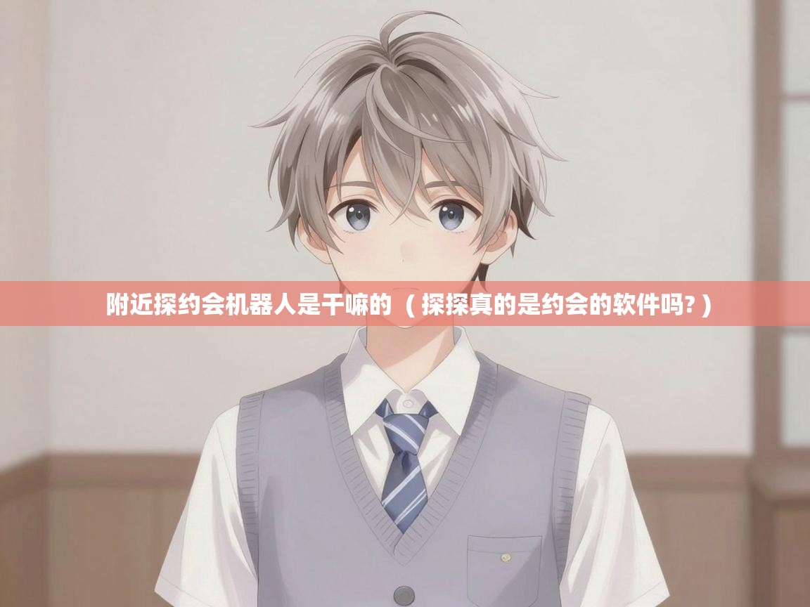  附近探约会机器人是干嘛的  ( 探探真的是约会的软件吗? )