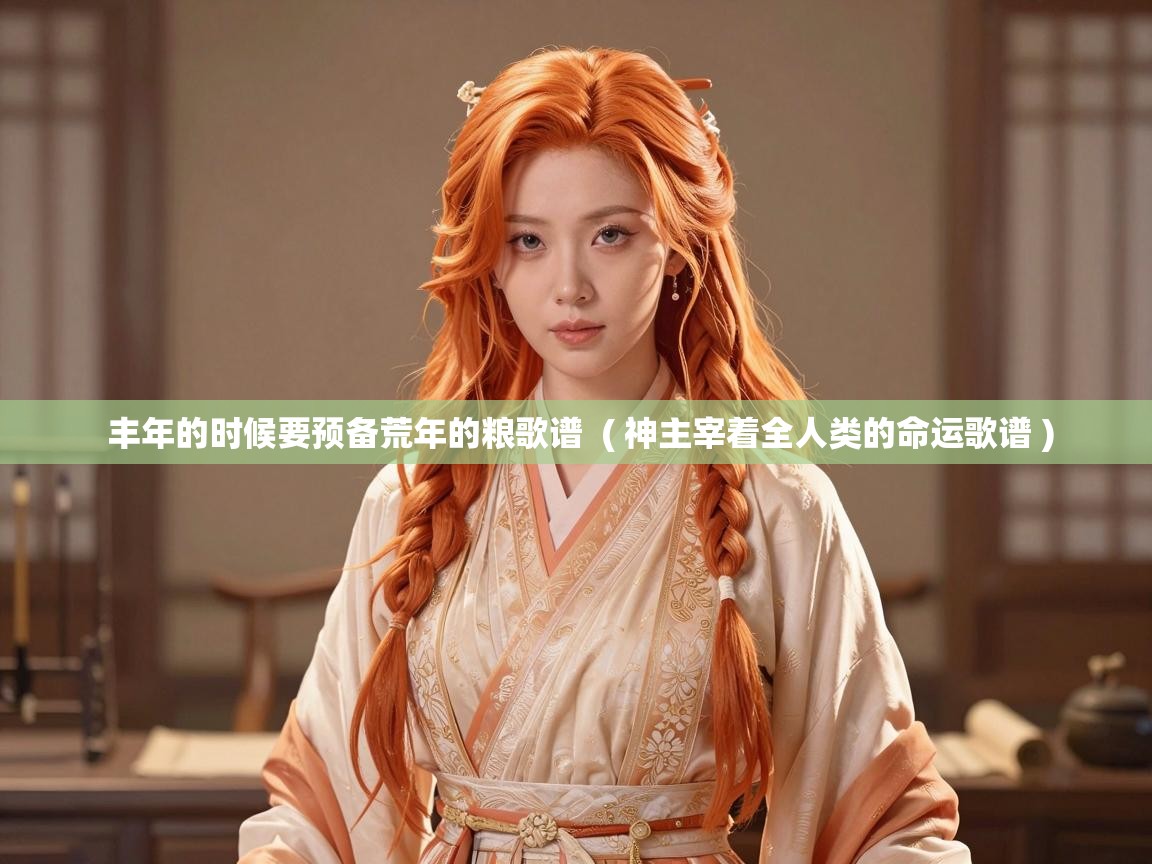  丰年的时候要预备荒年的粮歌谱  ( 神主宰着全人类的命运歌谱 )