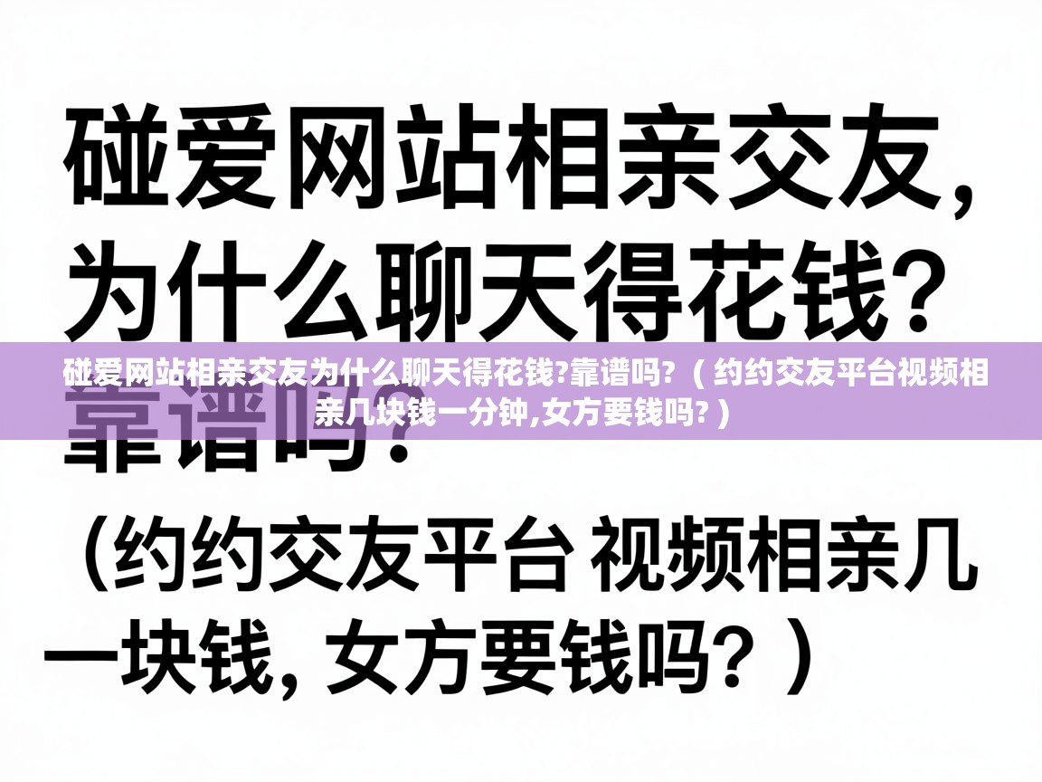  碰爱网站相亲交友为什么聊天得花钱?靠谱吗?  ( 约约交友平台视频相亲几块钱一分钟,女方要钱吗? )