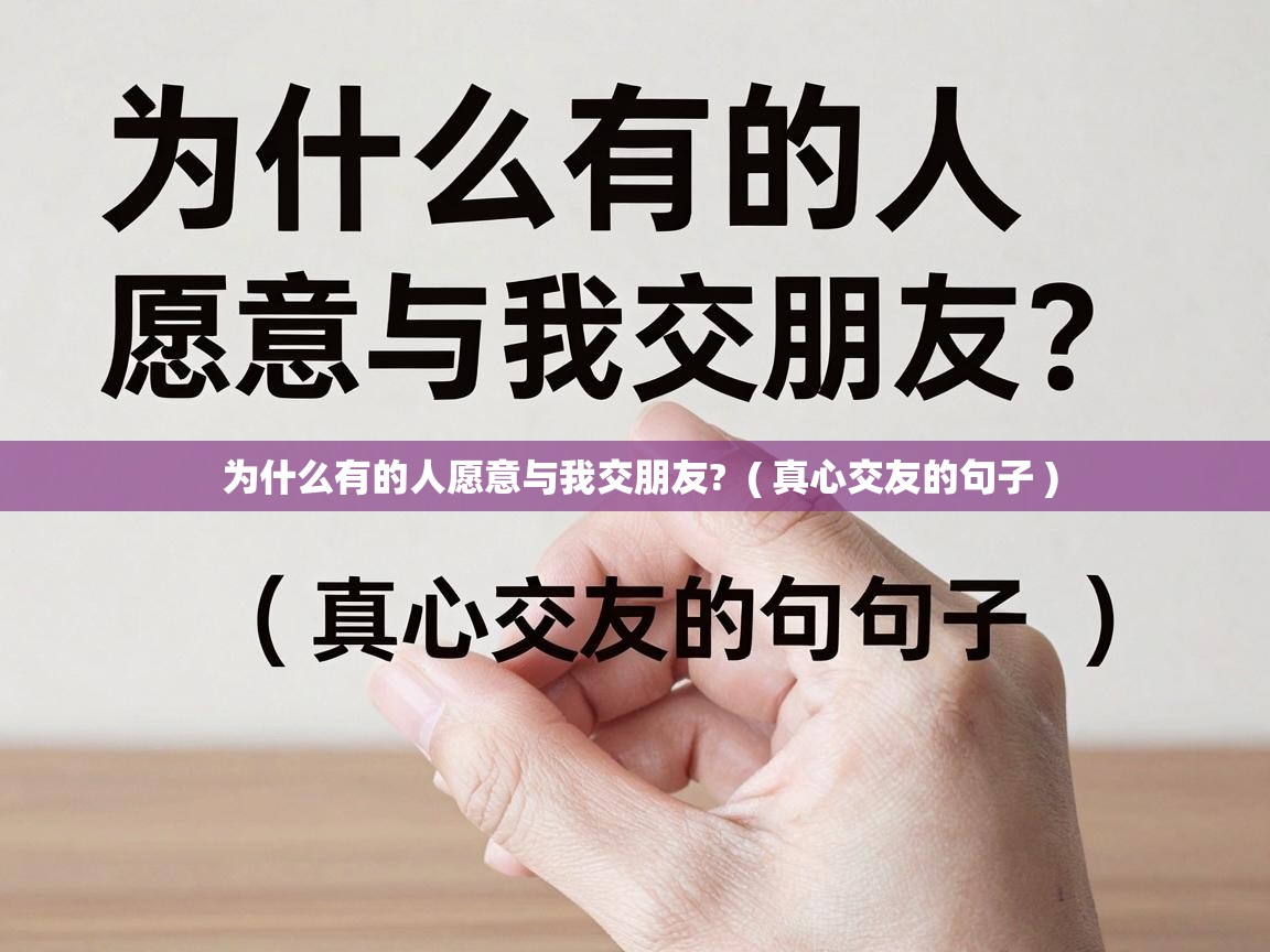  为什么有的人愿意与我交朋友?  ( 真心交友的句子 )
