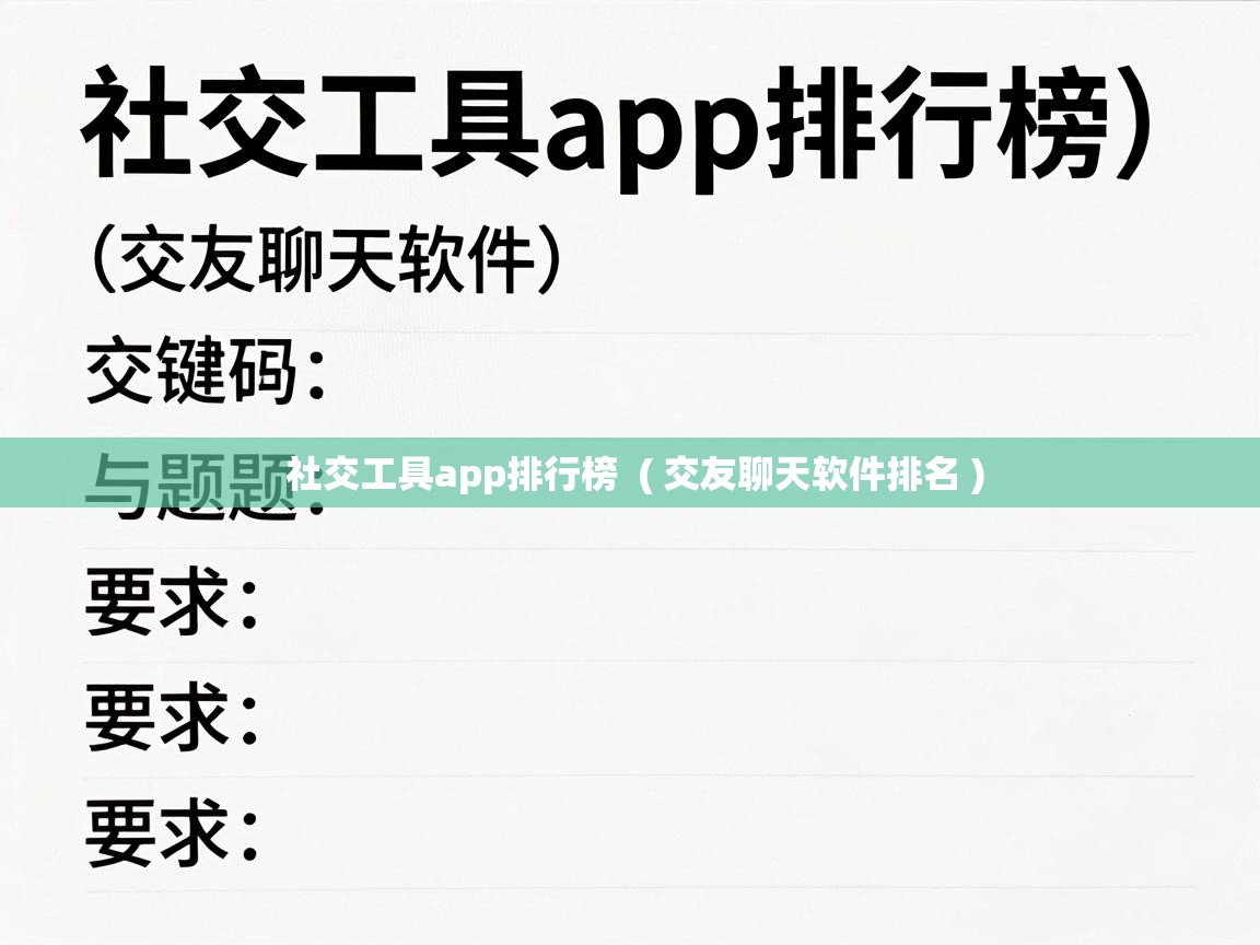  社交工具app排行榜  ( 交友聊天软件排名 )