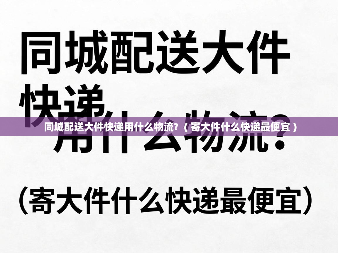  同城配送大件快递用什么物流?  ( 寄大件什么快递最便宜 )