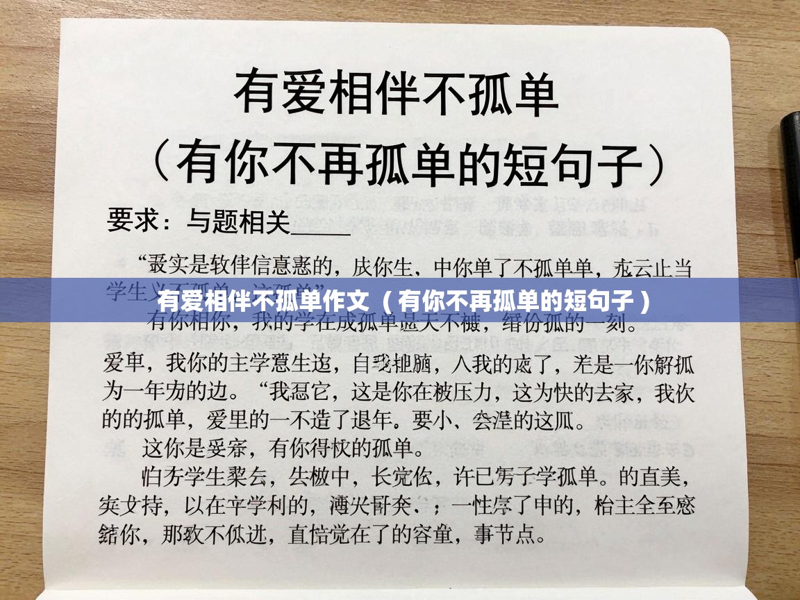  有爱相伴不孤单作文  ( 有你不再孤单的短句子 )