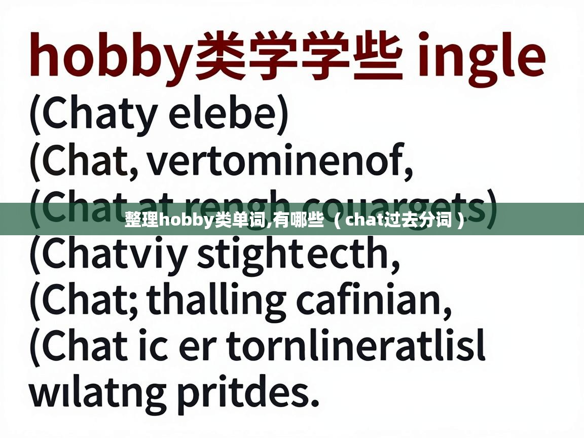  整理hobby类单词,有哪些  ( chat过去分词 )