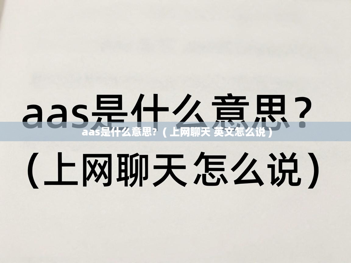  aas是什么意思?  ( 上网聊天 英文怎么说 )