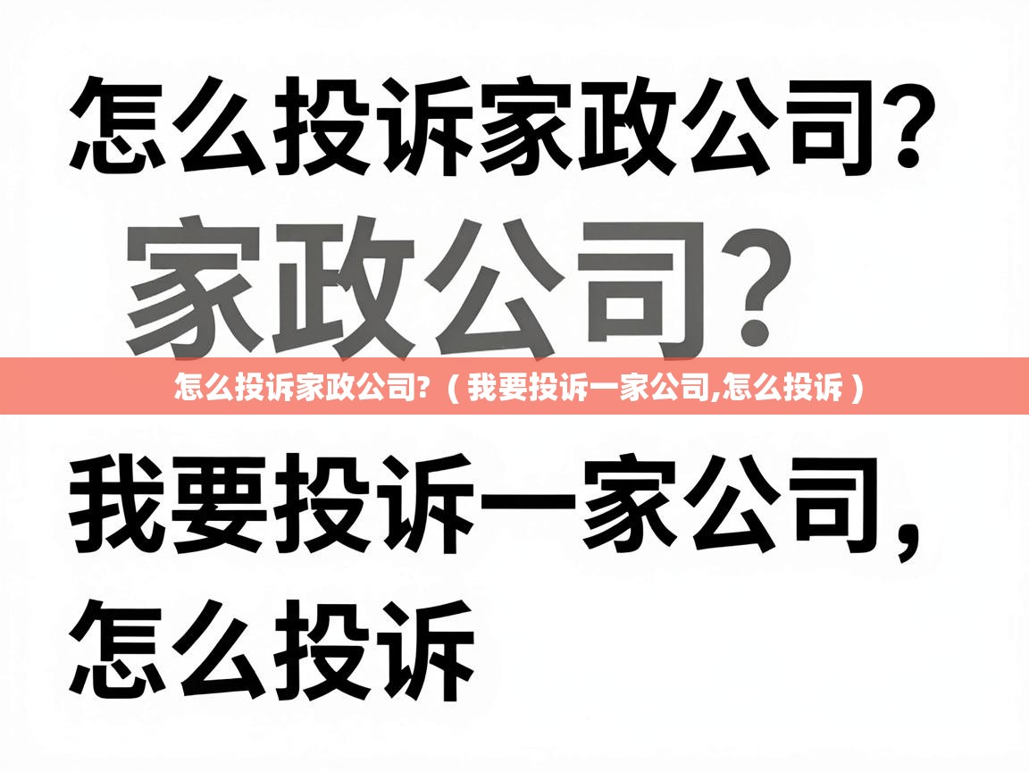  怎么投诉家政公司?  ( 我要投诉一家公司,怎么投诉 )