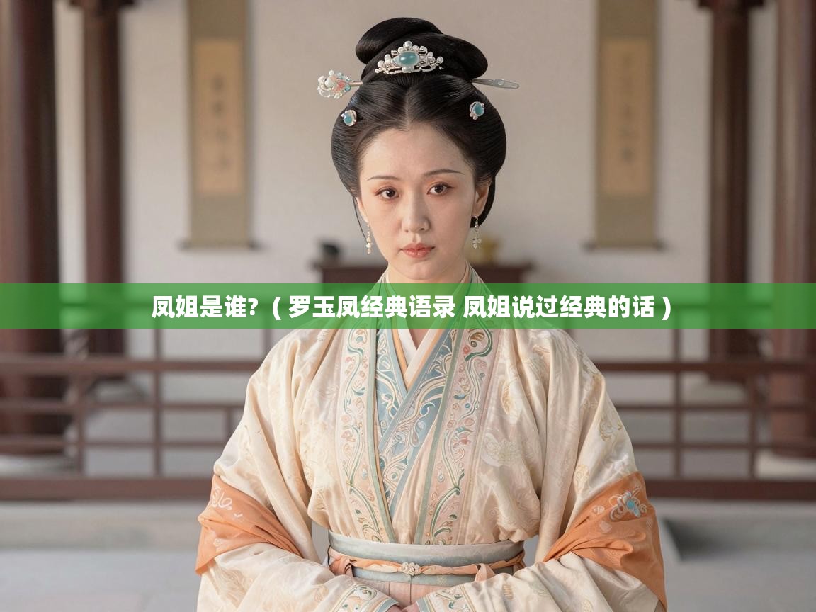  凤姐是谁?  ( 罗玉凤经典语录 凤姐说过经典的话 )