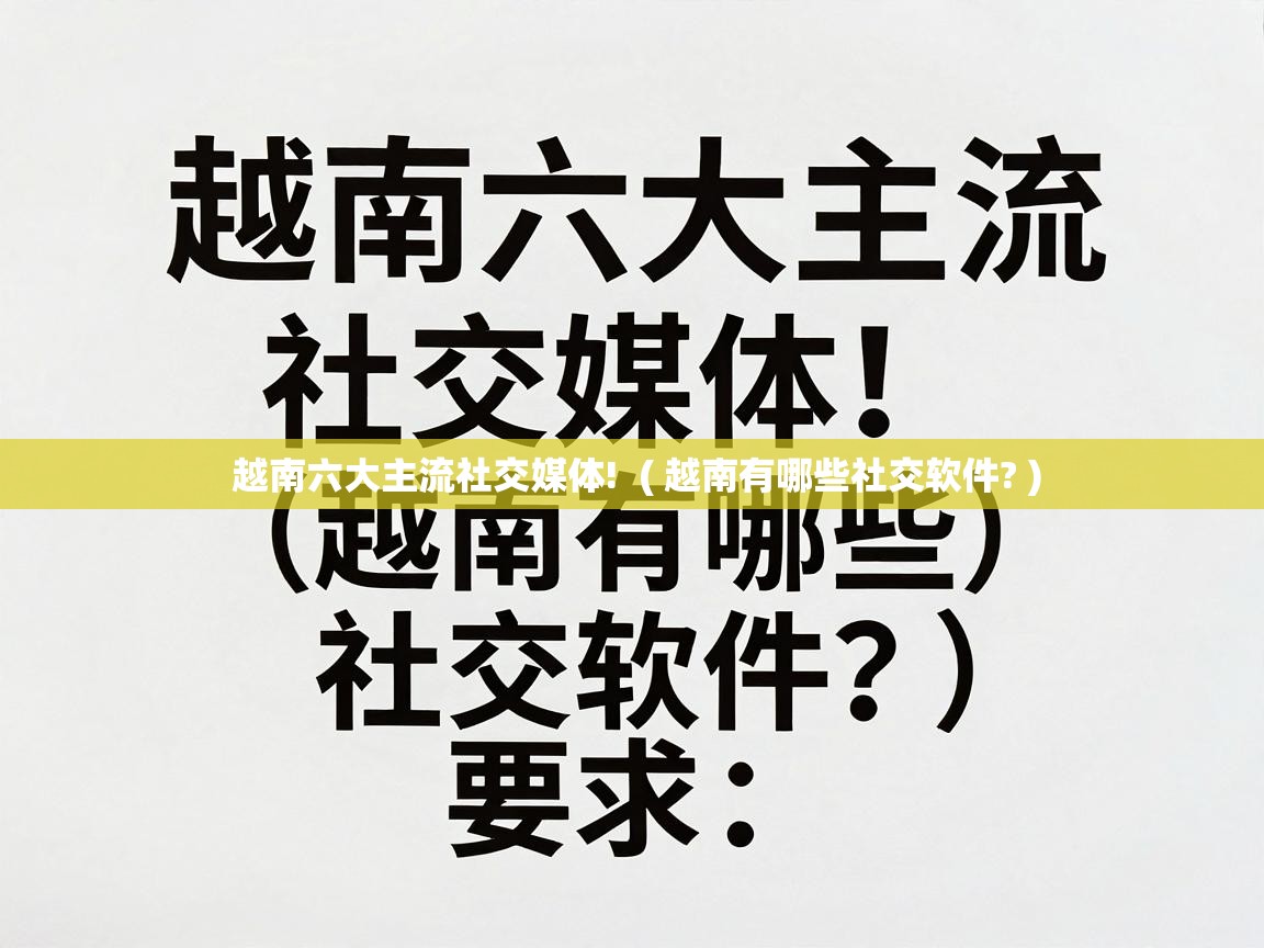  越南六大主流社交媒体!  ( 越南有哪些社交软件? )