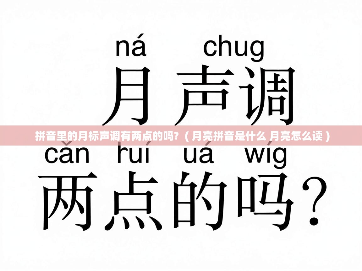  拼音里的月标声调有两点的吗?  ( 月亮拼音是什么 月亮怎么读 )