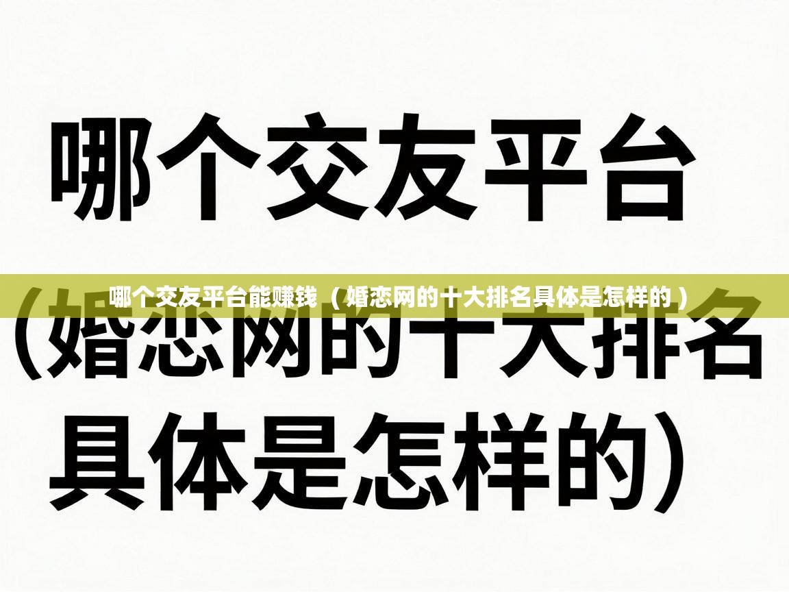  哪个交友平台能赚钱  ( 婚恋网的十大排名具体是怎样的 )