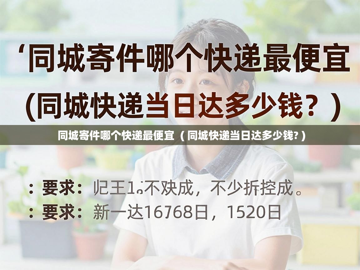  同城寄件哪个快递最便宜  ( 同城快递当日达多少钱? )