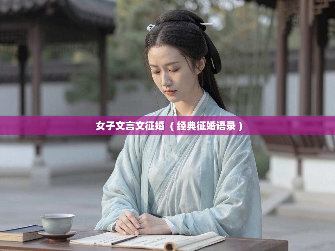  女子文言文征婚  ( 经典征婚语录 )
