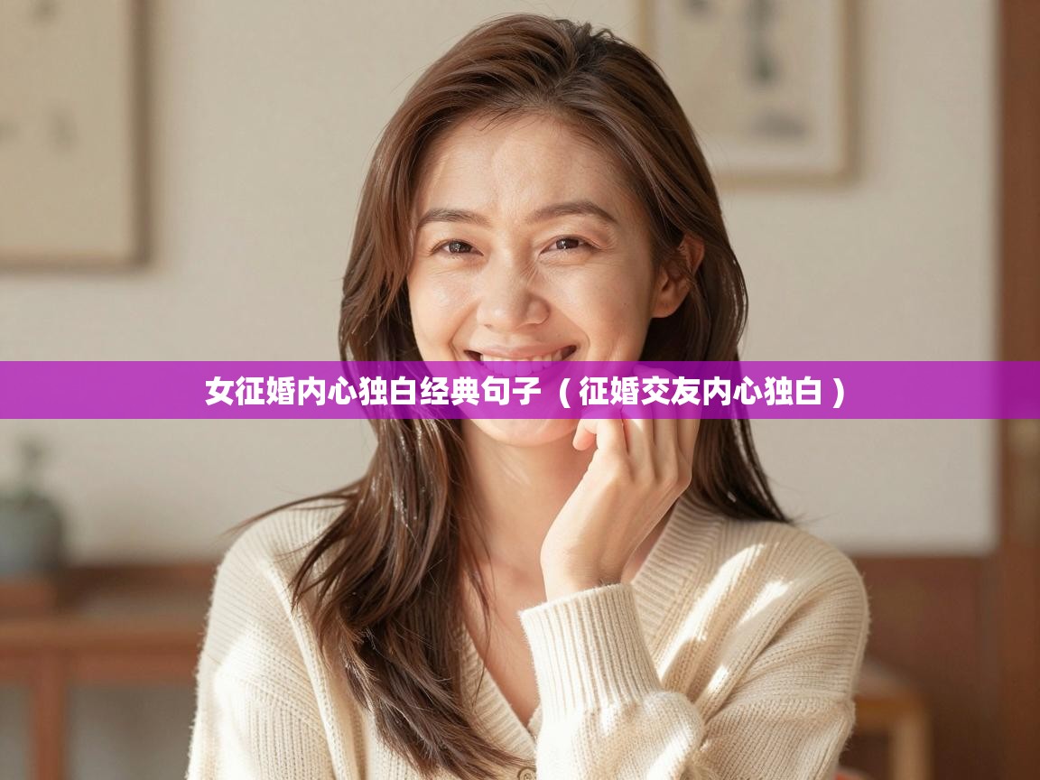  女征婚内心独白经典句子  ( 征婚交友内心独白 )
