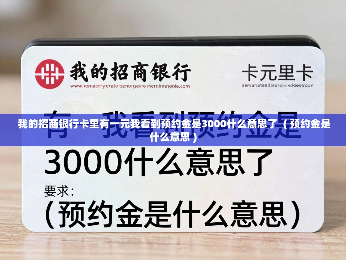  我的招商银行卡里有一元我看到预约金是3000什么意思了  ( 预约金是什么意思 )