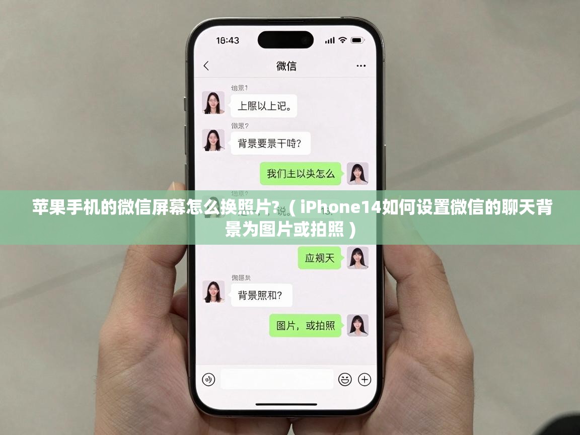  苹果手机的微信屏幕怎么换照片?  ( iPhone14如何设置微信的聊天背景为图片或拍照 )