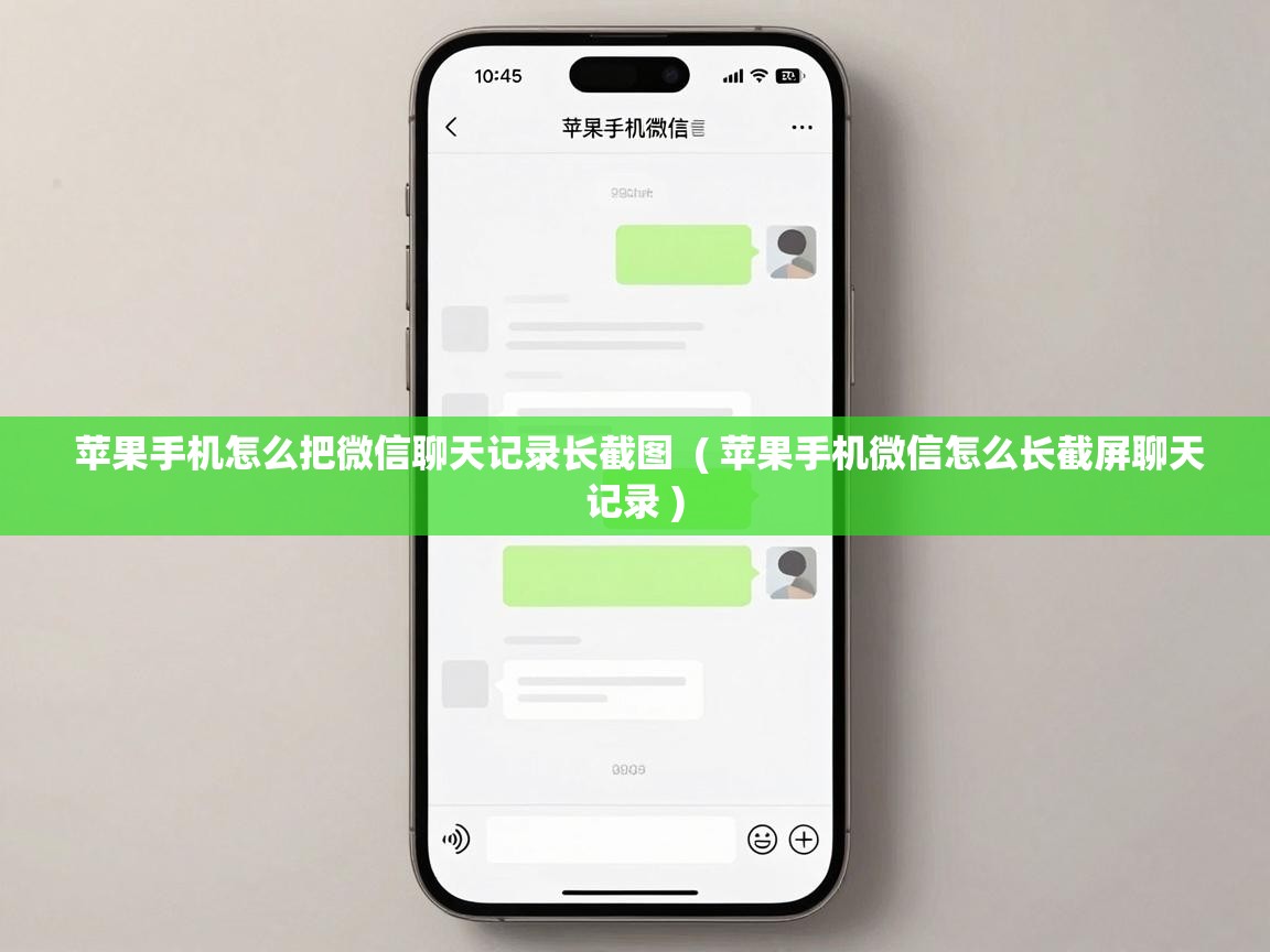  苹果手机怎么把微信聊天记录长截图  ( 苹果手机微信怎么长截屏聊天记录 )