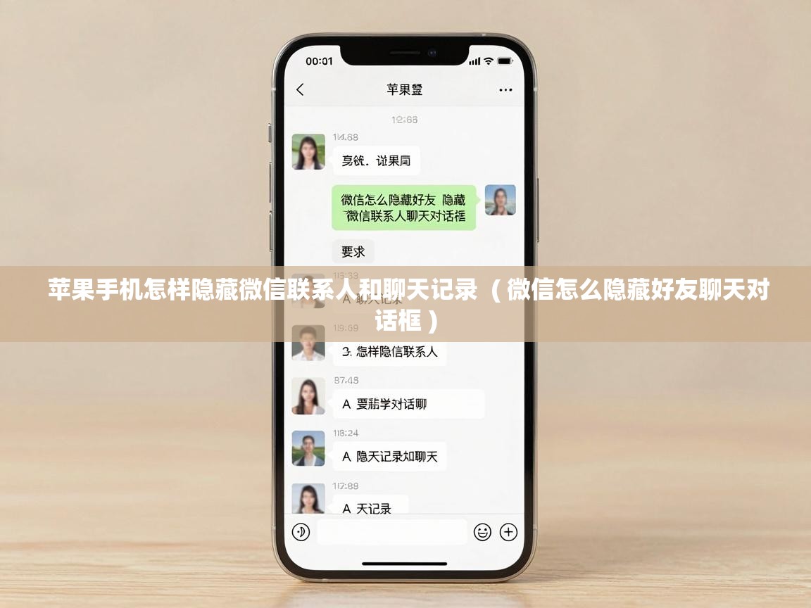  苹果手机怎样隐藏微信联系人和聊天记录  ( 微信怎么隐藏好友聊天对话框 )