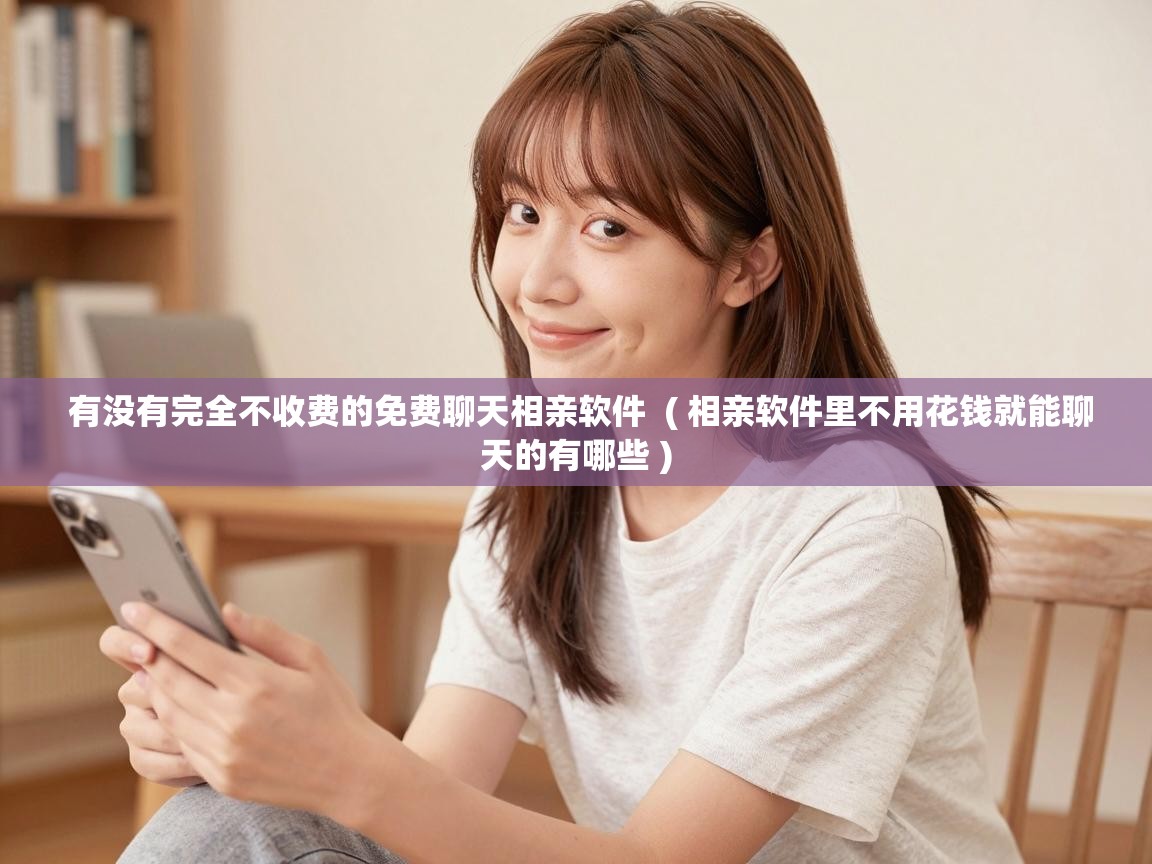  有没有完全不收费的免费聊天相亲软件  ( 相亲软件里不用花钱就能聊天的有哪些 )