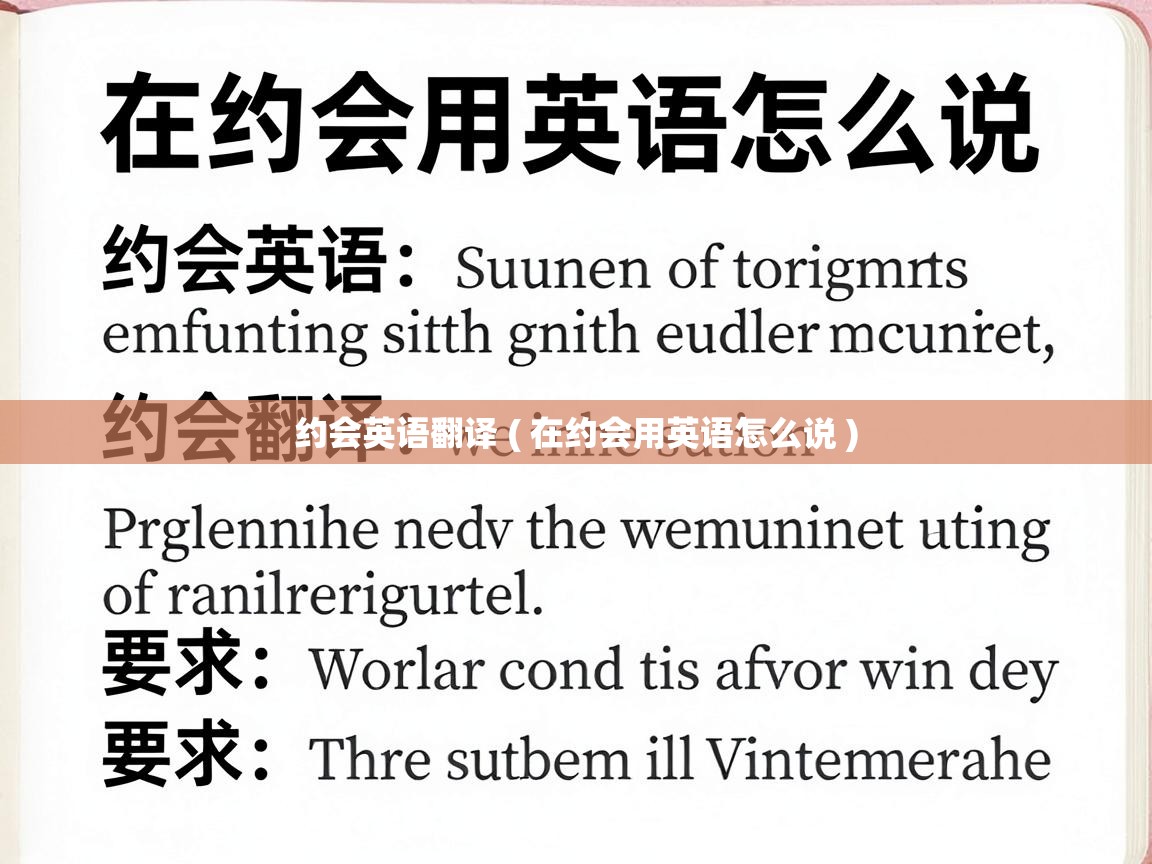 约会英语翻译 ( 在约会用英语怎么说 )