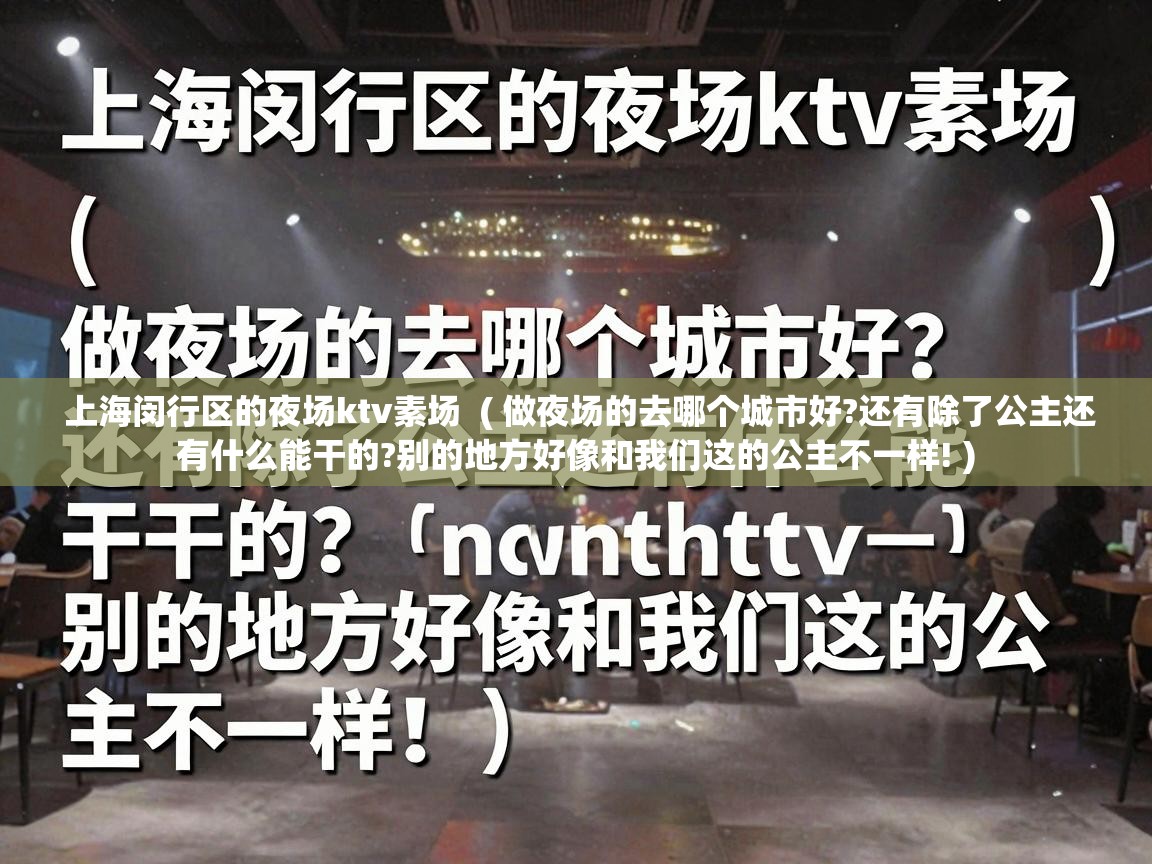  上海闵行区的夜场ktv素场  ( 做夜场的去哪个城市好?还有除了公主还有什么能干的?别的地方好像和我们这的公主不一样! )