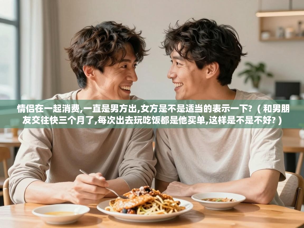  情侣在一起消费,一直是男方出,女方是不是适当的表示一下?  ( 和男朋友交往快三个月了,每次出去玩吃饭都是他买单,这样是不是不好? )