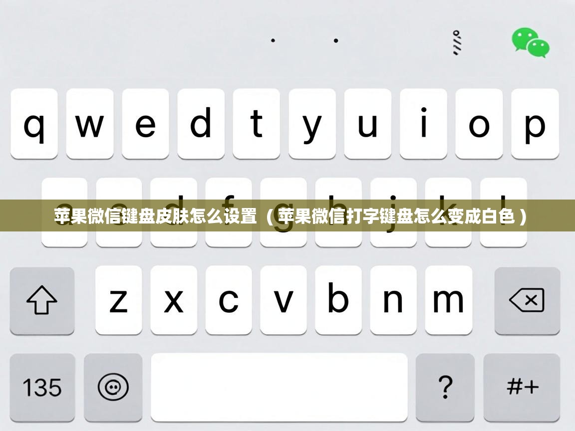  苹果微信键盘皮肤怎么设置  ( 苹果微信打字键盘怎么变成白色 )