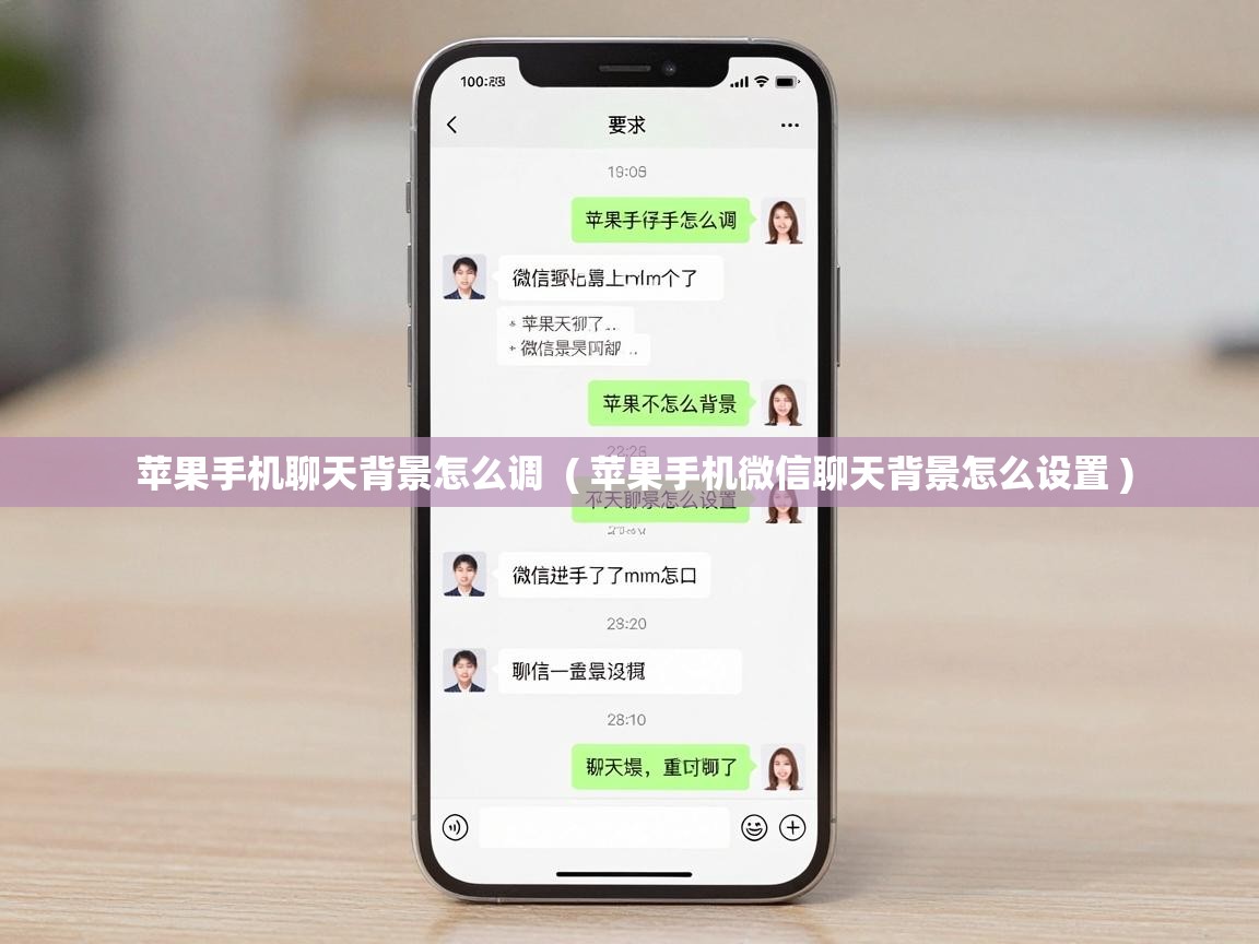  苹果手机聊天背景怎么调  ( 苹果手机微信聊天背景怎么设置 )