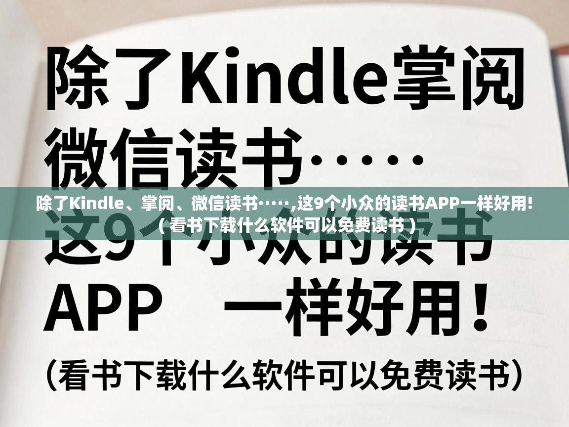  除了Kindle、掌阅、微信读书·····,这9个小众的读书APP一样好用!  ( 看书下载什么软件可以免费读书 )