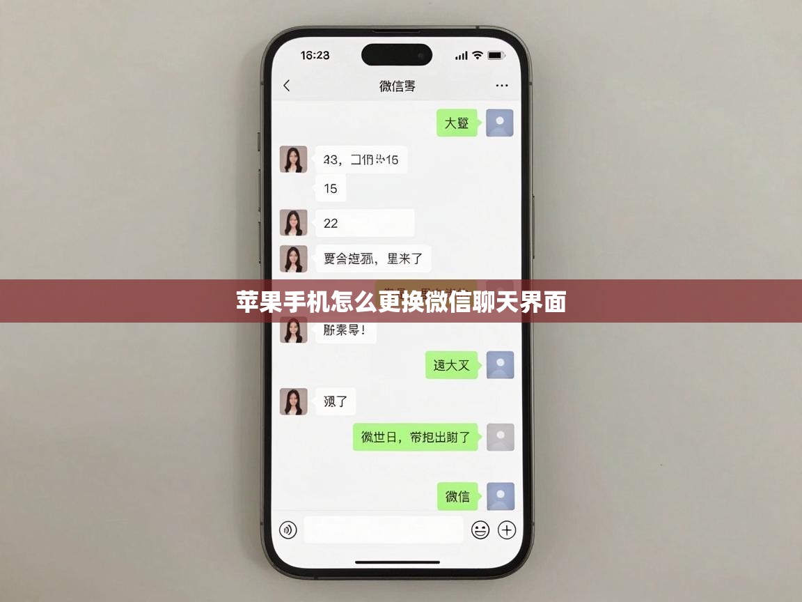  苹果手机怎么更换微信聊天界面 